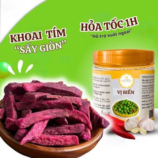 Khoai Lang Tím Cọng Sấy Giòn Vị Biển, Trái Cây Sấy Loại 1 Tốt Cho Sức Khỏe Hũ Pet 200gr