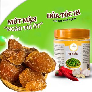 Mứt Mận Sấy Chanh Muối Vị Biển, Trái Cây Sấy Loại 1 Tốt Cho Sức Khỏe Hũ Pet 200gr