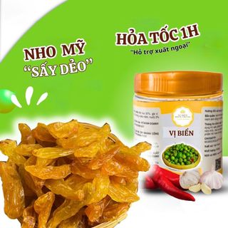 Nho Khô Sấy Vị Biển, Trái Cây Sấy Loại 1 Tốt Cho Sức Khỏe Hũ Pet 200gr