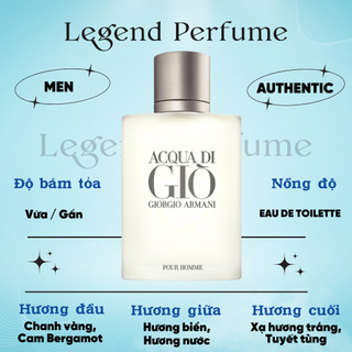 Nước hoa nam Giorgio Armani Acqua Di Gio Pour Homme 10ml, Nước hoa Giò Trắng hương nam tính tươi mát