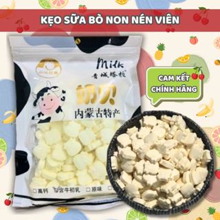   HOT  Kẹo Sữa Bò Non Nén Viên Nội Mông Cổ 250g Kẹo viên nén sữa bò non Kẹo ăn vặt thơm ngon 
