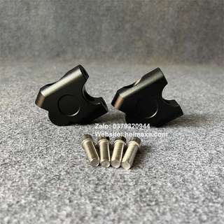 Gù nâng ghi đông 22mm xe motor, xe máy màu đen