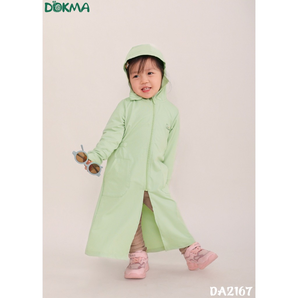 Áo chống nắng Dokma thân dài cho bé 2-6Y