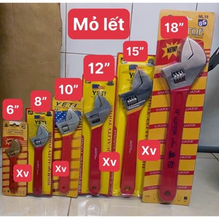 Mỏ lết yeti tay bọc cao su đỏ 6''-8''-10''-12''-15''-18''
