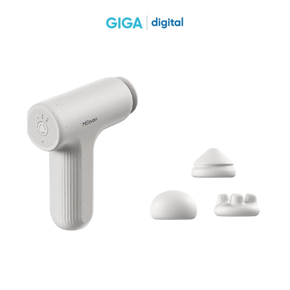Máy Massage Mini 3S Yunmai MGM241 - Nhỏ gọn tiện lợi - Chế độ chườm nóng thư giãn - 4 đầu massage đi kèm