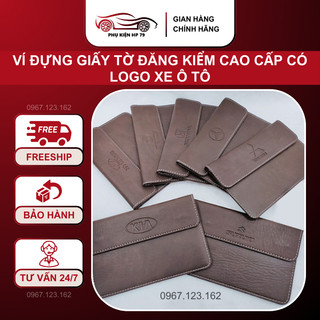 Sỉ Ví Đựng Giấy Tờ Đăng Kiểm Cao Cấp Có LOGO Xe Ô Tô Các Hãng SIÊU BỀN ĐẸP