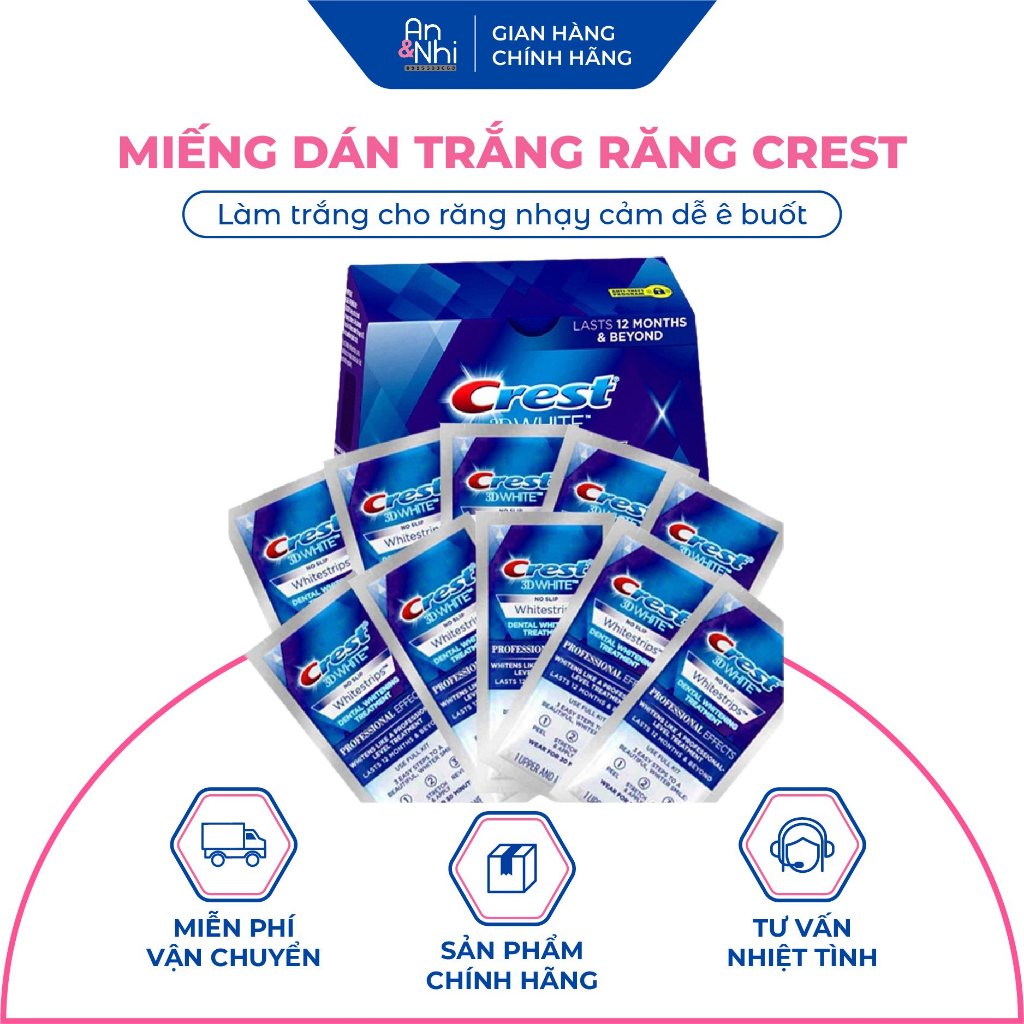 MIẾNG DÁN TRẮNG RĂNG CREST