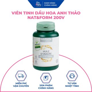 Viên tinh dầu hoa anh thảo Nat&Form 200v