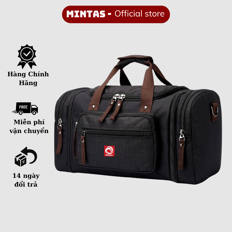 Túi Du Lịch Cao Cấp Đa Năng MINTAS. Túi Trống Thời Trang Nam Nữ Đựng Quần Áo.