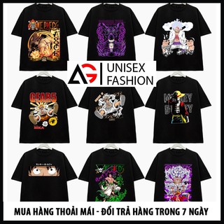 9 Mẫu Áo thun (Đen) One  Piece Unisex - Luffy - Zoro - Ace độc đẹp giá rẻ
