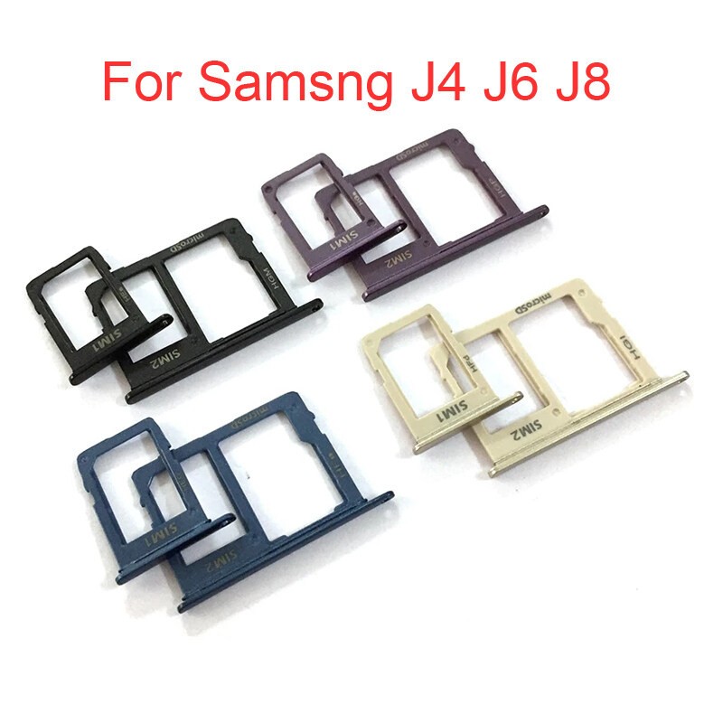 Khay để sim samsung j6 2 sim - tray sim - holder sim cards sam sung j600 - khay đựng sim