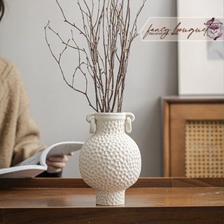 Bình Gốm Sứ Màu Trắng Đơn Giản Đồ Trang Trí  Sáng Tạo - Phong Cách Cổ Điển