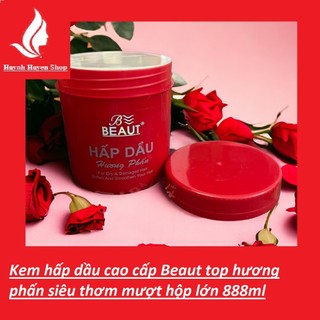 Kem hấp dầu beaut top hương phấn phục hồi tóc hư tổn siêu thơm mượt hôp lớn 888ml