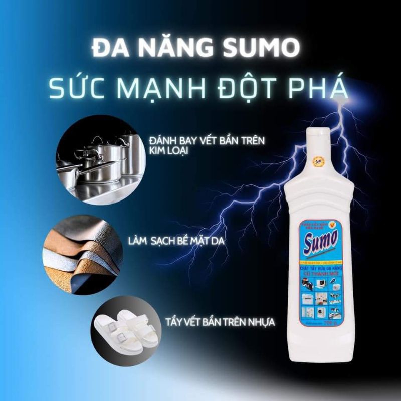 Chất tẩy rửa đa năng SUMO 700g - tẩy bẩn siêu mạnh , an toàn, không độc hại, tẩy ố vàng dùng trong sinh hoạt gia đình