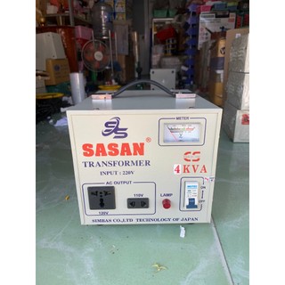 Biến áp 220v ra 110v 120v 100v theo yêu cầu 4kva sasan bh 18 tháng