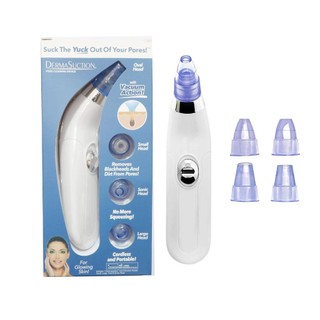 Máy hút mụn mini cầm tay hút mụn đầu đen mụn cám chăm sóc da mặt cao cấp với ba đầu hút mụn