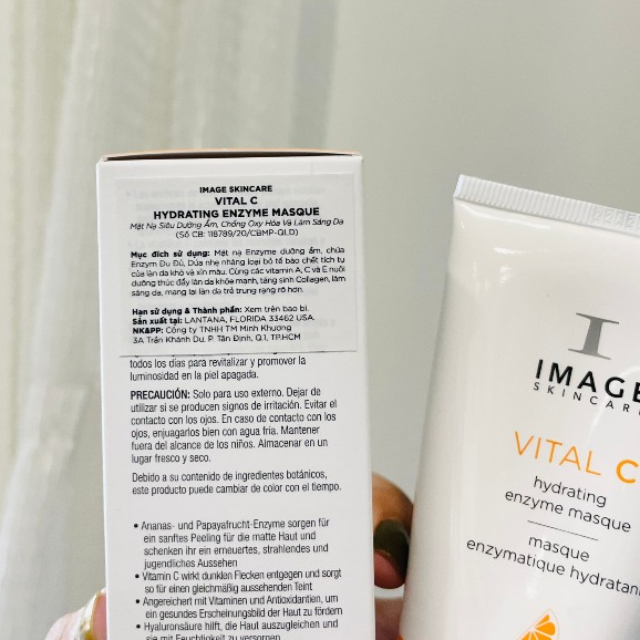 [tem cty] Mặt Nạ Image Dưỡng Ẩm Phục Hồi Da Nhạy Cảm, Dưỡng Trắng Da IMAGE Skincare Vital C Hydrating Enzyme Masque 57g