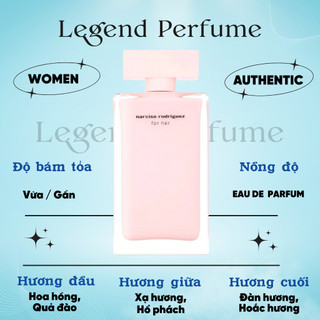 Nước hoa nữ Nar Rodriguez for Her EDP 10ml, Nước hoa Nar hồng nhạt hương tiểu thư kiêu kỳ, quyến rũ