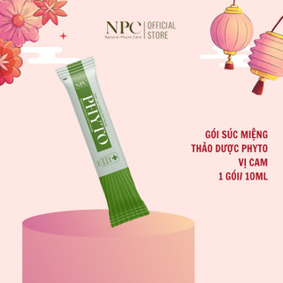 Gói nước súc miệng Phyto làm sạch, khử hôi miệng, tinh dầu cam - 10ml/gói