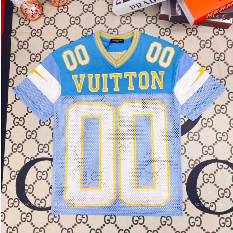 Áo Phông Nam Lờ Vê Dáng Bóng Rổ Lỗ Thoáng Cực Chất – Áo Thun Nam Nữ LV Chất Cotton Siêu Cấp Cho Các Boy Phố Đi Chơi
