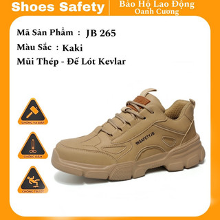 Giày Bảo Hộ Siêu Nhẹ JB 265 mũi thép chống va đập, đế chống đinh đâm xuyên