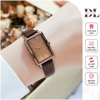 Đồng Hồ Nữ Dây Da Đồng Hồ Mặt Chữ Nhật Thiết Kế Sang Trọng Kính Cường Lực  - G3807