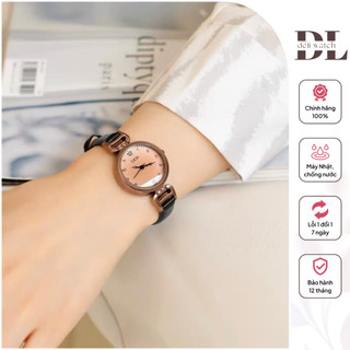 Đồng hồ Đeo Tay Nữ GEDI Chính Hãng, Kính Cường Lực Dây Da Cao Cấp, Đeo Sang Tay - GEDI 3801