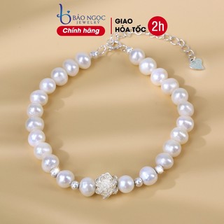  Vòng tay ngọc trai hạt nhí mix charm bạc trẻ trung thanh lịch Adorlee - LT2779 - Bảo Ngọc Jewelry 