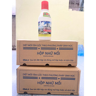 Combo diệt mối sinh học pmc: 2 hộp nhử mối + 1 lọ diệt mối pmc 90 loại hộp to