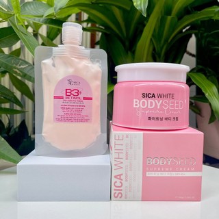 [CHÍNH HÃNG] Kem Body Sica White - Body Mầm + kèm gói Ủ Trắng B3