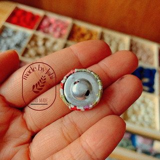 Nút bọc vải,  cúc áo vintage trang trí