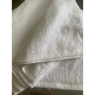 (60gr) Khăn mặt, khăn tay trắng khách sạn, nhà nghỉ 34x34 cm
