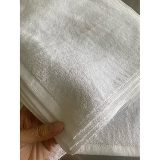 (60gr) Khăn mặt, khăn tay trắng khách sạn, nhà nghỉ 34x34 cm