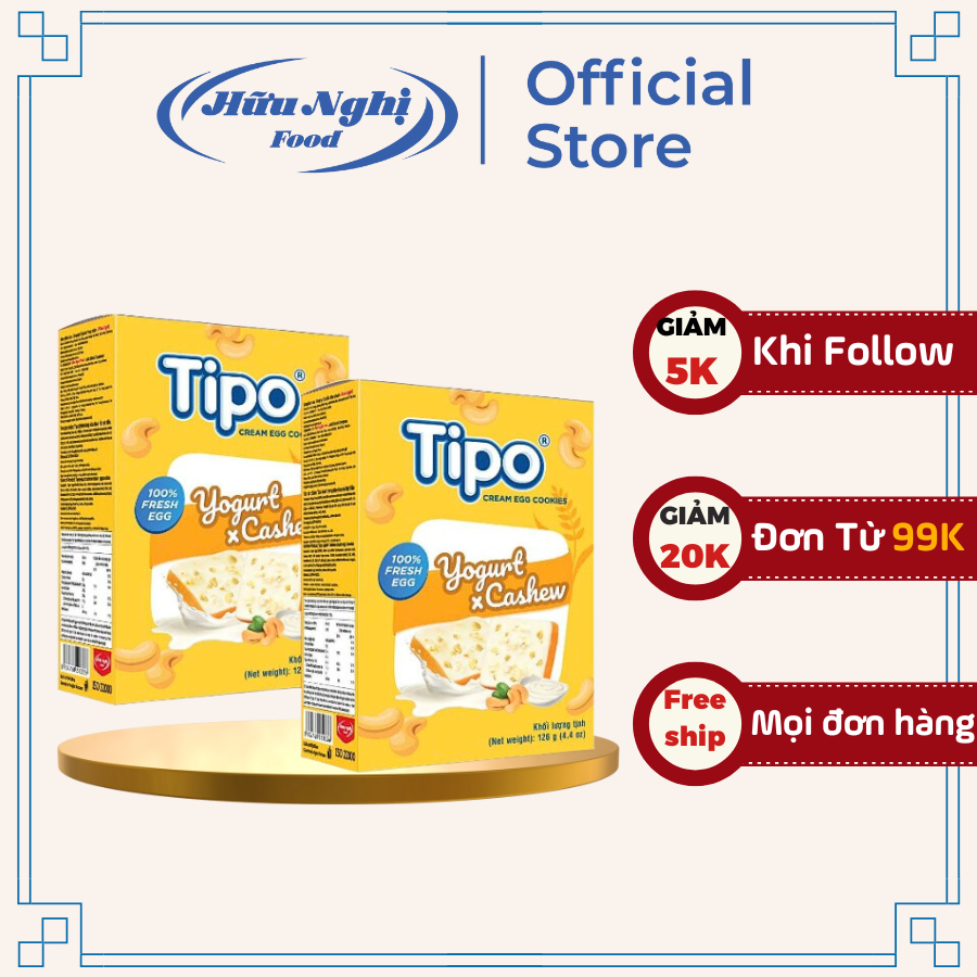 Bánh Tipo Sữa Chua Hạt Điều 126G