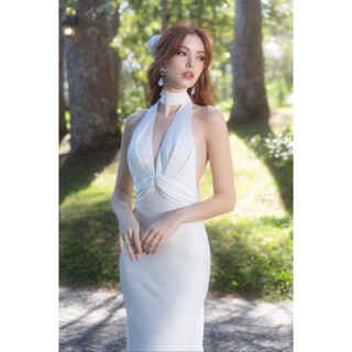 [KISSERINE] BLANCHE SILK DRESS - Đầm lụa dài - Đầm lụa dự tiệc - Đầm lụa thiể kế.