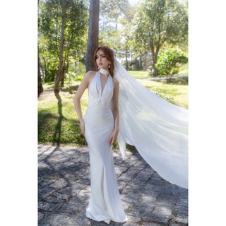 [KISSERINE] BLANCHE SILK DRESS - Đầm lụa dài - Đầm lụa dự tiệc - Đầm lụa thiể kế.