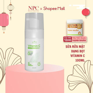 Bọt Rửa Mặt Sáng Da Vitamin C SHSO Beauty hỗ trợ dưỡng sáng da chai 100ml - NPC Phar