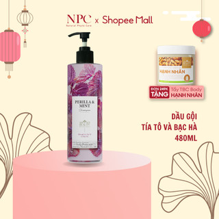 Dầu Gội SHSO Beauty Phyto Biotic Tía Tô & Bạc Hà Chăm Sóc Tóc Bồng Bềnh, Chắc Khỏe, Kích Thích Mọc Tóc - Chai 480ml