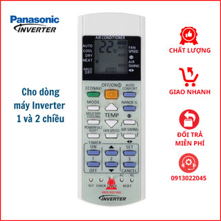 Điều khiển điều hoà Panasonic Inverter - Remote máy lạnh Panasonic có Inverter
