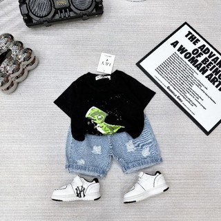 Set cộc tay bé trai, set jeans cộc tay bé trai, set công tử sành điệu cho bé, bộ cộc tay cho bé trai