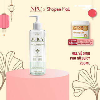 Dung dịch vệ sinh phụ nữ NPC Juicy chai 200ml tinh chất trầu không kháng khuẩn tự nhiên - NPC PHAR