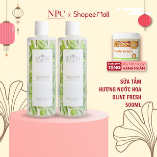 COMBO 2 Chai Sữa Tắm Nước Hoa Anh Quốc SHSO Beauty Olive Fresh 500ml - NPC PHAR
