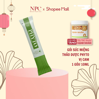 Gói nước súc miệng Phyto làm sạch, khử hôi miệng, tinh dầu thiên nhiên - 10ml/gói - NPC PHAR