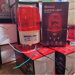 Đèn cảnh báo led tín hiệu báo động không còi màu đỏ led trụ LTE-6101 dùng chung 3 nguồn điện 12v,24v,220v