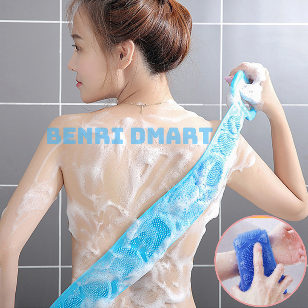 đai tắm massage giúp kì cọ lưng tiện lợi, thư giãn cơ thể, chất liệu silicon không đau dát 00217