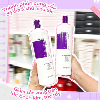 Dầu gội tím khử vàng Fanola 1000ml Made Italy