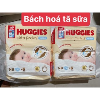   Tặng 12 miếng Mẫu mới Combo 2  tã dán sơ sinh Huggies NB 70 miếng   dưới 5kg  