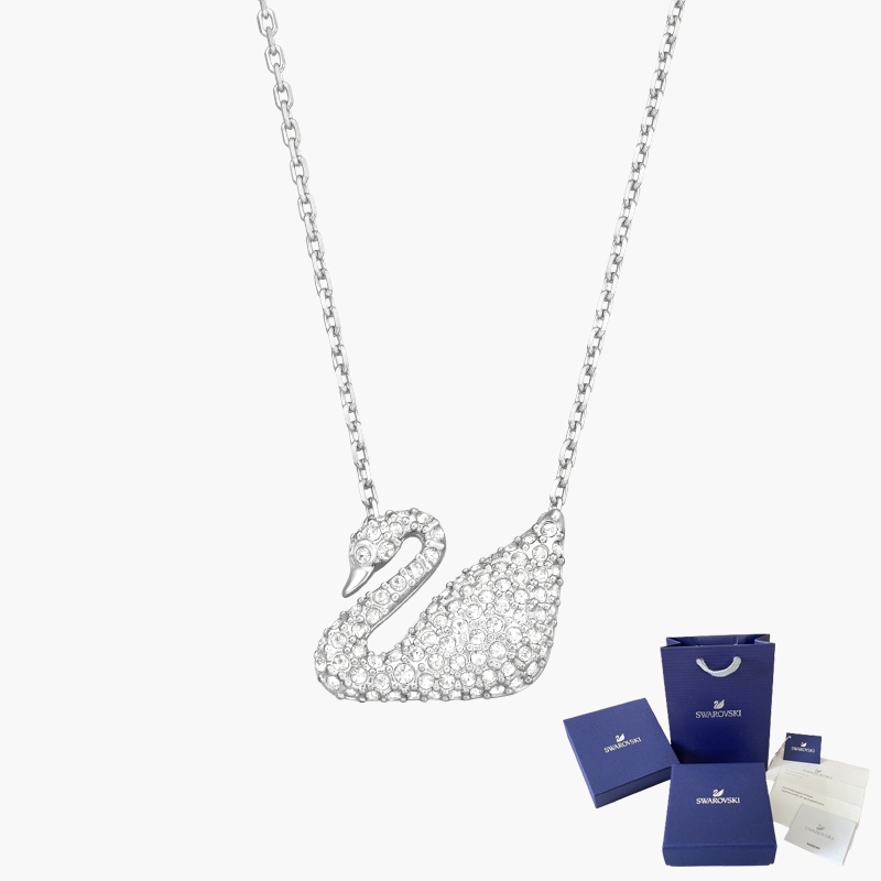 Dây chuyền Swarovski thiên nga trắng chính hãng Swan Necklace - Vòng cổ Swarovski hàng chính hãng, đ