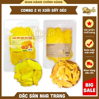 COMBO 2 TÚI Xoài sấy dẻo nguyên miếng túi zip 200g, xoài sấy muối ớt, trái cây sấy dẻo, vị ngọt tự nhiên thơm ngon