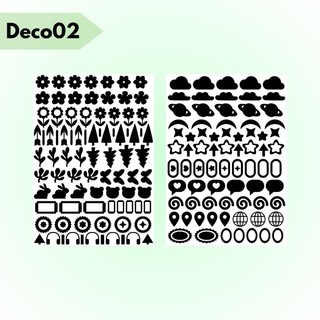 Sticker trang trí sổ - set deco stickers